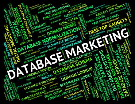 Free Stock Photo of Database Marketing Indicates Databases Text And Promotion