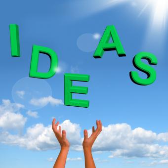Free Stock Photo of Catching Ideas Word Showing Concept Or Creativity