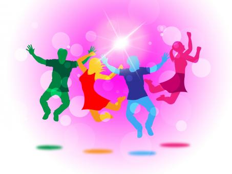 Free Stock Photo of Glow Fun Indicates Light Burst And Jump