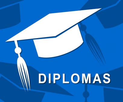 Free Stock Photo of Diplomas Mortarboard Shows Qualifications Degrees And University