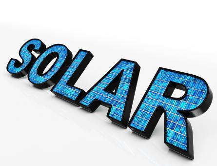 Free Stock Photo of Solar Word Shows Eco Energy And Sunlight