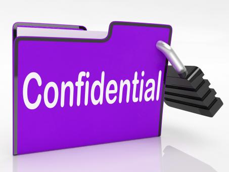 Free Stock Photo of Confidential Security Means Restricted Organize And Confidentially