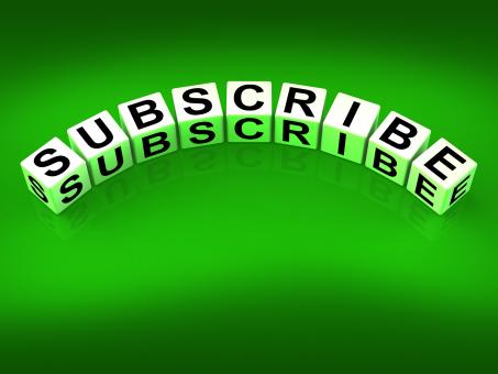 Free Stock Photo of Subscribe Blocks Represent to Sign up or Apply