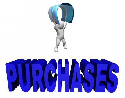 Free Stock Photo of Credit Card Purchases Indicates E-Commerce And Shopping 3d Rendering