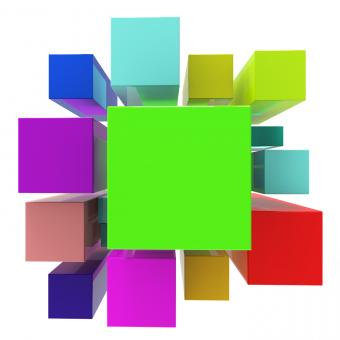 Free Stock Photo of Blocks Background Means Empty Space And Abstract