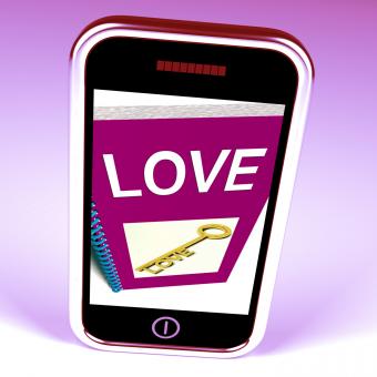 Free Stock Photo of Love Phone Shows Key to Affectionate Feelings