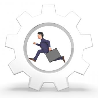 Free Stock Photo of Rat Race Represents Mind Numbing And Businessman 3d Rendering