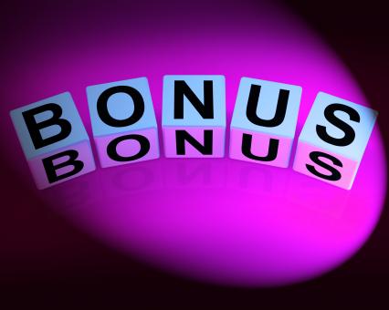 Free Stock Photo of Bonus Dice Indicate Promotional Gratuity Benefits and Bonuses