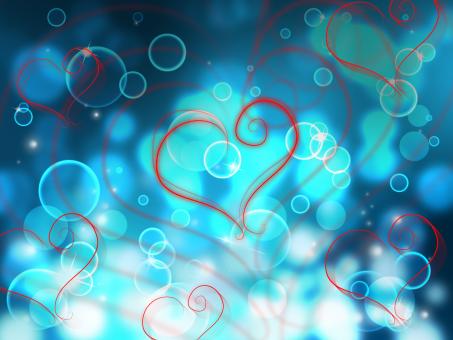 Free Stock Photo of Bokeh Heart Shows Valentines Day And Abstract