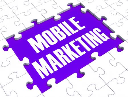Free Stock Photo of Mobile Marketing Shows Online Commerce