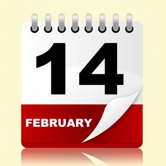 Free Stock Photo of Love Calendar Means Valentines Day And 14Th