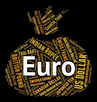 Free Stock Photo of Euro Currency Shows Forex Trading And Coin