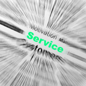 Free Stock Photo of Service Sphere Definition Displays Assistance Or Customer Support