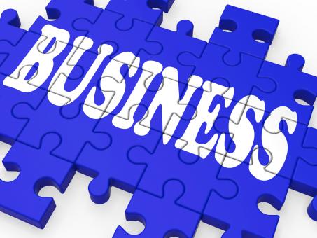 Free Stock Photo of Business Puzzle Showing Corporate Deals