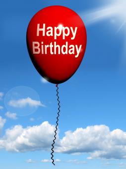 Free Stock Photo of Happy Birthday Balloon Shows Cheerful Festivities and Parties