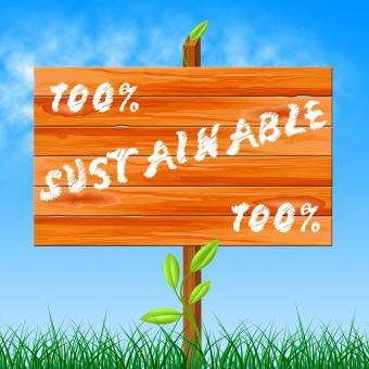 Free Stock Photo of One Hundred Percent Shows Ecological Sustainable And Ecology