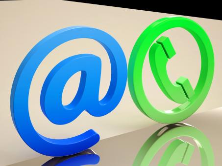 Free Stock Photo of At Phone Sign Means Contact Web And Mobile