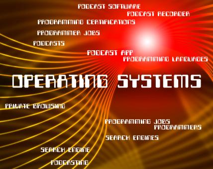 Free Stock Photo of Operating Systems Shows Pc Technology And Text