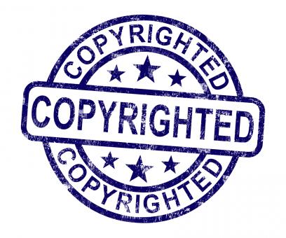 Free Stock Photo of Copyrighted Stamp Showing Patent Or Trademark