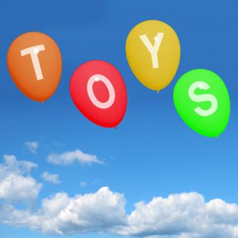 Free Stock Photo of Toys Balloons Represent Kids and Childrens Playthings