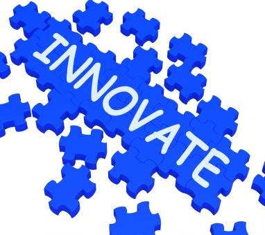 Free Stock Photo of Innovate Puzzle Shows Creative Design