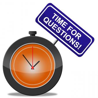 Free Stock Photo of Time For Questions Shows Support Frequently And Assistance