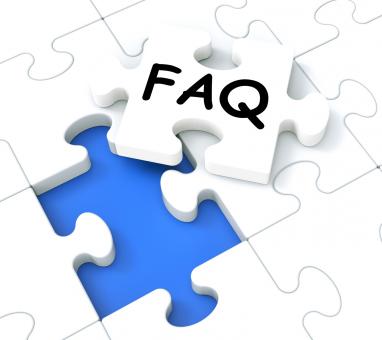 Free Stock Photo of FAQ Puzzle Shows Inquiries And Questions