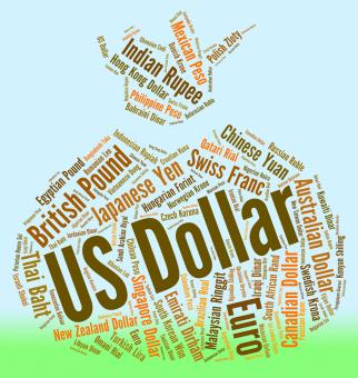 Free Stock Photo of Us Dollar Shows Forex Trading And America
