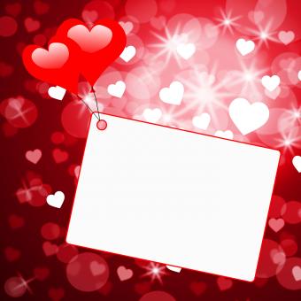 Free Stock Photo of Copyspace Tag Represents Valentines Day And Card