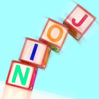 Free Stock Photo of Join Word Show Member Signing Up And Group