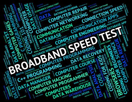 Free Stock Photo of Broadband Speed Shows World Wide Web And Assessment