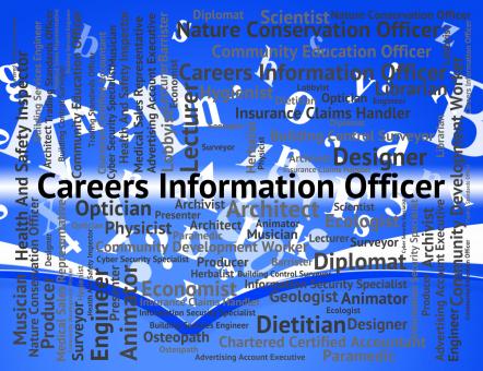 Free Stock Photo of Careers Information Officer Means Vocations Hiring And Advisor