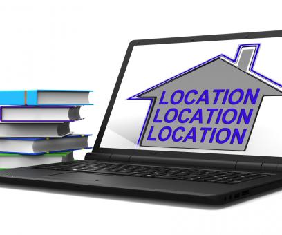 Free Stock Photo of Location Location Location House Laptop Means Best Area And Ideal Home