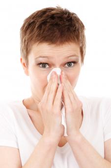 Free Stock Photo of Girl with Allergy