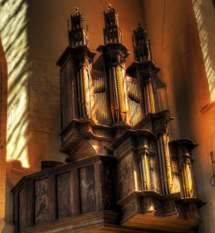 Free Stock Photo of Pipe Organ