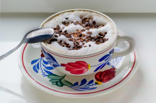 Free Stock Photo of Cappuccino Cup