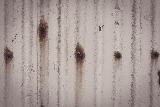 Free Stock Photo of Rusted White Metal Texture