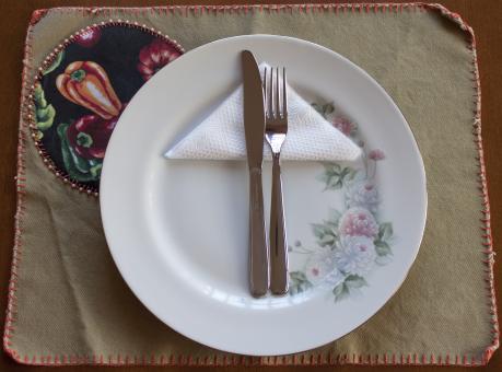 Free Stock Photo of Dinner Plate
