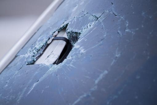 Free Stock Photo of Smashed Windshield