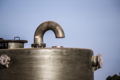 Free Stock Photo of Steel Tank and Pipes