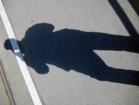 Free Stock Photo of Shadow on a Rail