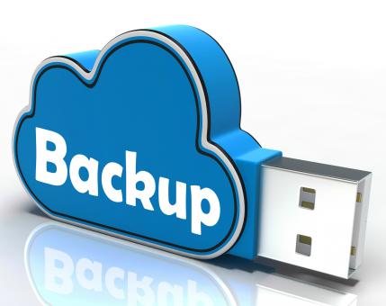 Free Stock Photo of Backup Cloud Pen drive Means Data Storage Or Safe Copy
