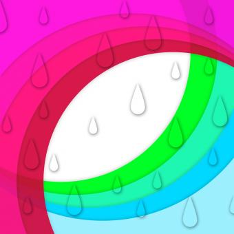 Free Stock Photo of Colorful Curves Background Shows Sloping Lines And Water Drops