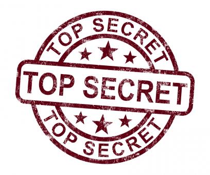 Free Stock Photo of Top Secret Stamp Shows Classified Private Correspondence
