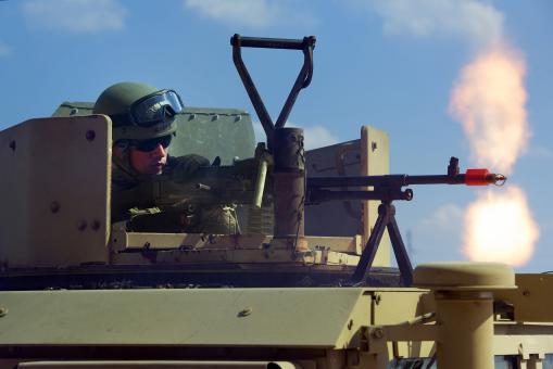 Free Stock Photo of M240 Light Machine Gun