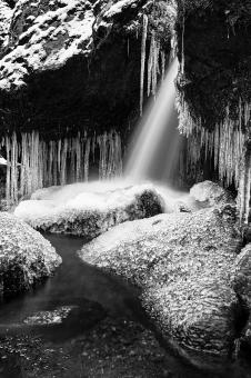 Free Stock Photo of Stream of Frozen Time