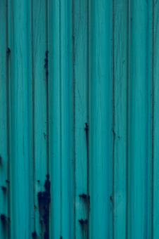 Free Stock Photo of Blue Corrugated Metal Surface