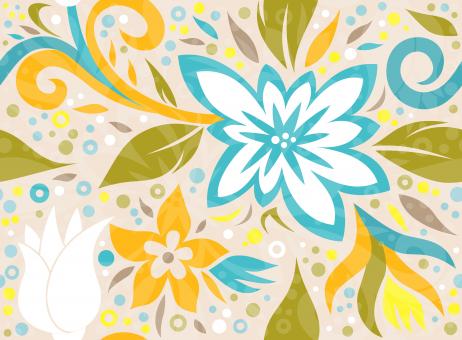Free Stock Photo of  Floral Dynamic Vector Pattern