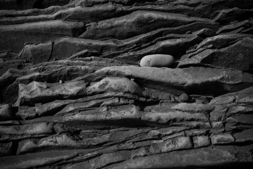 Free Stock Photo of Grayscale Rock Formation Texture