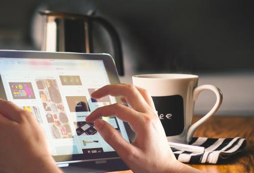 Free Stock Photo of Using iPad
